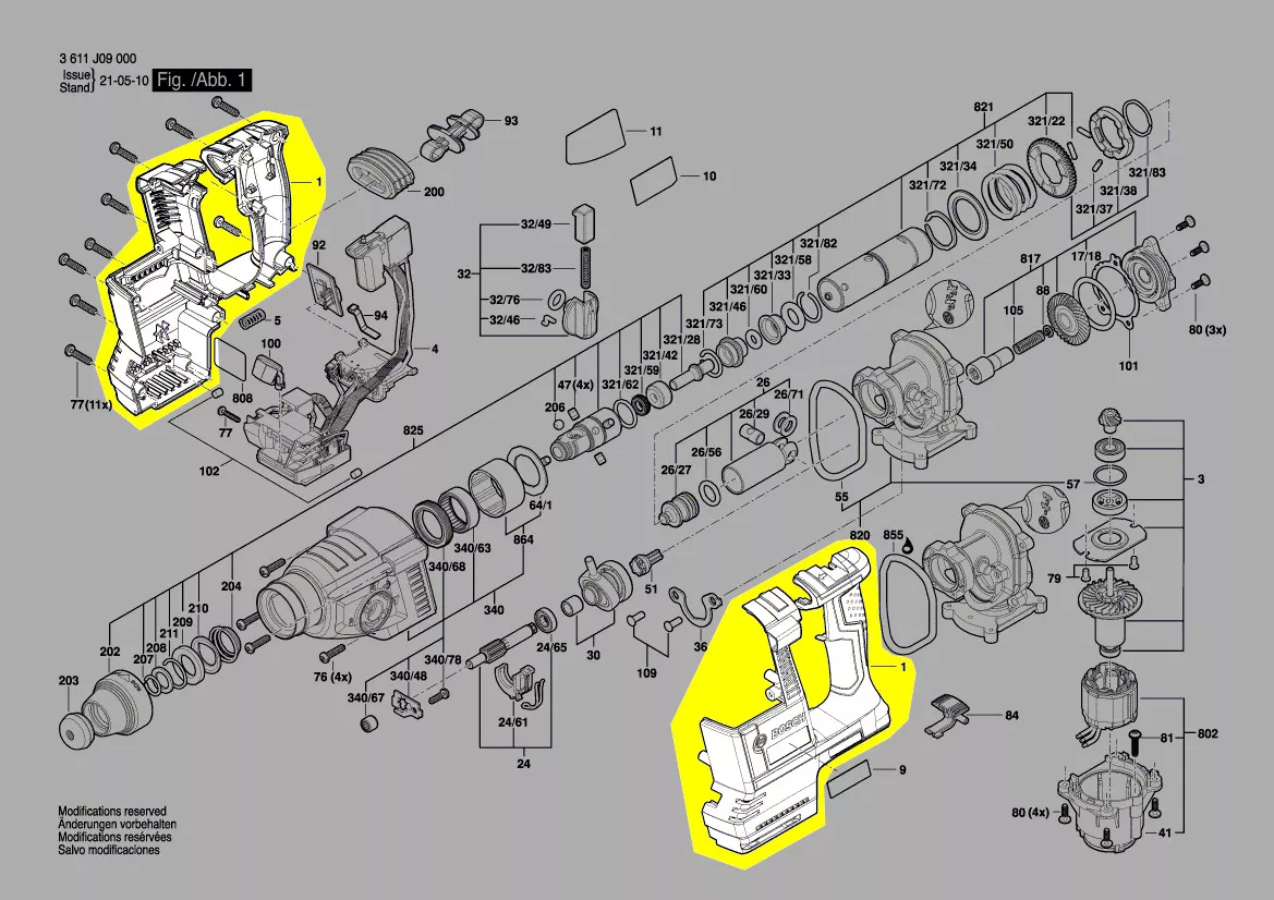 Coquille réf. 1 605 108 2B2 Bosch